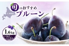 [先行受付] 【9月後半～10月発送】北海道 仁木町産 おすすめプルーン1.6kg（400g×4パック） 果物類 果物 くだものフルーツ 果物詰合せ プルーン [和田農園]