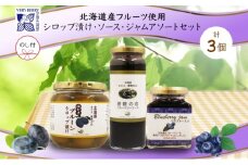 無地熨斗 北海道産 プルーンシロップ漬け ブルーベリーソース ブルーベリージャム 計3個 セット 詰め合わせ ギフト 熨斗付き フルーツ 果物 コンポート 自然農園 お取り寄せ ギフト 産地直送 のし