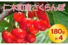 北海道 仁木町産 さくらんぼ 720g（180g×4パック） 2Lサイズ以上 「佐藤錦」もしくは「紅秀峰」 旬の果物 産地直送 サクランボ チェリー フルーツ 果物 果物類 北海道産 仁木町 仁木 [JA新おたる]