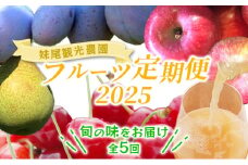 [先行受付] 全5回 定期便 妹尾農園のフルーツ定期便2025［全5回］ 北海道 仁木町 さくらんぼ プルーン 梨 りんご 果物類 チェリー ジュース フレッシュ 加工品 旬 [フルーツショップ妹尾観光農園]