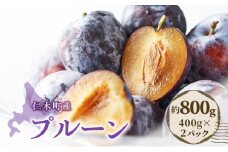 [先行受付] 北海道 仁木町産 季節のプルーン 800g（400g×2パック） プルーン 果物 くだもの フルーツ 果物類 詰合せ [JA新おたる] 