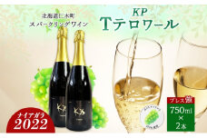 北海道産 スパークリング ワイン 750ml 2本 KPワイン Tテロワール ぶどう ナイアガラ 葡萄 ブドウ 白ワイン 辛口 酒 お酒 贈答 贈り物 お祝い ギフト 記念日 送料無料