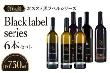 【OcciGabi Winery】おススメ黒ラベルシリーズ６本セット　【余市のワイン】 ワイン 紅白ワイン 赤白ワイン 赤ワイン 白ワイン ワインセット ワイン6本 人気ワイン 北海道のワイン 日本のワイン 国産ワイン 