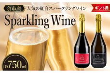 【化粧箱入り】人気の紅白 スパークリング ワイン セット 各750ml　【余市のワイン】 ワイン 赤ワイン 白ワイン 赤白ワイン 紅白ワイン ギフト用ワイン 人気ワイン 余市のワイン 北海道のワイン 日本のワイン 国産ワイン