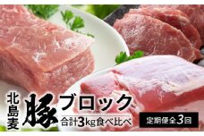 【北島麦豚】全3回料理人の豪華ブロック定期便