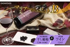【ギフトボックス】余市産完全無添加干し葡萄と余市産セレクトワインのマリアージュセット ～B～
