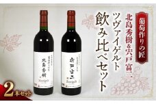 【ワイン】葡萄作りの匠「北島秀樹」＆「宍戸富二」ツヴァイゲルト飲み比べセット【余市】