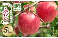 【先行予約：2024年11月25日～2025年1月31日発送】フルーツ王国余市産「ふじ」訳あり規格外品5kg【ニトリ観光果樹園】