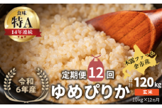 【定期便全12回】【順次発送中】◇令和6年産 ◇木露ファーム 余市産 ゆめぴりか（玄米）10kg（5kg×2袋）