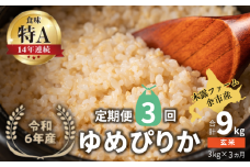 【定期便全3回】【順次発送中】◇令和6年産 ◇木露ファーム 余市産 ゆめぴりか（玄米） 3kg
