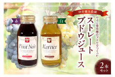 中井観光農園ストレートブドウジュース赤白2本セット