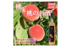 【先行予約2025年8月下旬より発送】＜北海道余市産＞桃＆桃リキュールのセット