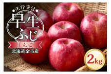 【先行予約：2025年10月中旬より発送】りんご（早生ふじ）2kg【北海道余市町産】