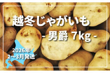 甘くてほくほく！北海道産越冬じゃがいも男しゃく 7kg　A015