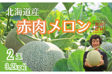 北海道栗山町産  幻のメロン 2玉　D025