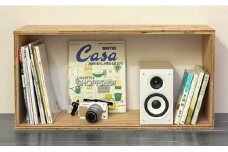 北海道育ちの木材を使った宮大工特製 「キューブBOX L」　D014
