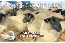 くりやま羊の原毛100％　A013