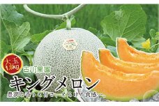 豊潤な香り「特選甘熟キングメロン」1玉　C052