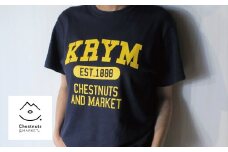 北海道栗山町「Chestnuts&Market」オリジナルTシャツ（ネイビー）　C051