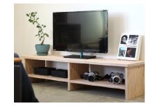 北海道育ちの木材を使った宮大工特製「TVボード1400」（塗装なし）　L020
