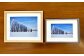 浦臼町の風景（A５サイズ）額付き【B】夏「ヒマワリ畑と札沼線」