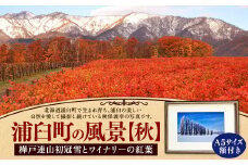 浦臼町の風景（A５サイズ）額付き 秋