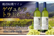 鶴沼収穫ワイン 【ゲヴュルツトラミネール】 白ワイン 2本セット 計1500ml（750ml×2本） アルコール 11.5％-12.5％ お酒 酒 ワイン セット