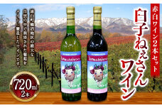 臼子ねぇさんワイン 2本セット 《赤白各1本》 | ワイン 赤ワイン 白ワイン 2本 飲料 アルコール お酒 酒 北海道 浦臼町