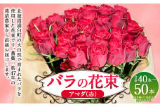 バラの花束 アマダ（赤）（40‐50本）| 花 バラ 薔薇 ローズ 生花 花束 ブーケ 赤 贈り物 プレゼント ギフト【2025年5月下旬～11月下旬まで発送予定】