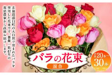 バラの花束 混合（20‐30本）| 花 バラ 薔薇 生花 ローズ 花束 ブーケ 贈り物 プレゼント ギフト【2025年5月下旬～11月下旬まで発送予定】