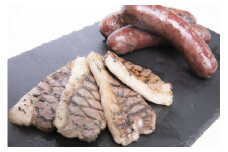 A002 エゾシカ 鹿肉 加工品4点セット （ 肩ローススライス エゾ鹿ジャーキー スモークハムか生ハムのいずれか ソーセージかベーコンのいずれか ） 北海道 鷹栖町 ロース もも肉 使用 高たんぱく 低脂肪 山恵 鹿肉 ジビエ