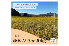 A260【令和６年産】ゆめぴりか（玄米）特Aランク 10kg×2袋 20kg 北海道 鷹栖町 たかすのおむすび 米 コメ ご飯 玄米 お米 ゆめぴりか