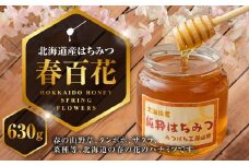 A269 はちみつ 春百花 630ｇ 蜂蜜 国産 日本産 北海道産 みつばち工房 山路 鷹栖町 ハチミツ 蜂蜜 ハチ蜜 はちみつ
