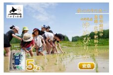 【 令和7年産 】 ゆめぴりか （ 玄米 ） 特Aランク 安心・安全の高みへ！栽培期間中農薬不使用 5kg 北海道 鷹栖町 たかすのお米 コメ こめ ご飯
