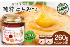 東神楽産採れたまんまの純粋はちみつ 130ｇ2個【9月採蜜】オオハンゴンソウ・イタドリ 蜂蜜 ハチミツ