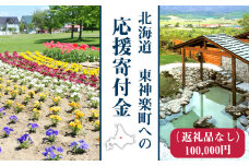 北海道 東神楽町 ☆応援寄附金【返礼品なし】100,000円分
