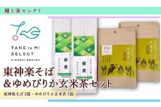 東神楽そば＆ゆめぴりか玄米茶セット