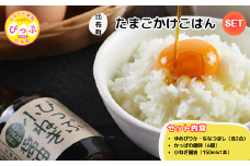 比布町たまごかけごはんセット（かっぱの健卵・ゆめぴりか・ぴっぷ小ねぎ醤油）【(株)荒尾】TKG 生卵 お米 米 醬油 しょうゆ 詰め合わせ 北海道 比布町 ぴっぷ 1011-001