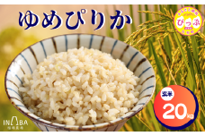 ゆめぴりか 玄米 20kg【稲場農場】【2025年産 先行受付】米 お米 北海道米 特Aランク 国産 白米 コメ 北海道 比布町 ぴっぷ 1024-006