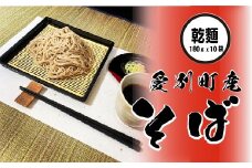 そば 乾麺 180g×10袋 北海道愛別町産 国産【E30220】