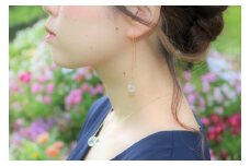 【HARIOガラス職人のハンドメイドアクセサリー】ティアーズ　ネックレス・ピアスセット【 ファッション アクセサリー ピアス ネックレス ペンダント クラフト 民芸 ハンドメイド ガラス職人 上川町 北海道 大雪山ツアーズ 工芸品 プレゼント ギフト】