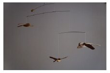 「鳥たちの空」シマエナガモビール〈３羽組〉