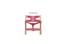子どものための家具「rabi kids chair」（クレナイ＆ベビーベルト付き）