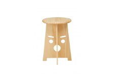 ふぇいす〈Face Stool〉　表情：おーちゃん　カラー：クリア