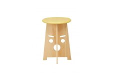 ふぇいす〈Face Stool〉　表情：おーちゃん　カラー：イエロー