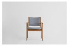 LIM Living Chair リムリビングチェア（ミズナラ）布座：グレー