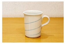 理創夢工房「白土練込みシリーズ／マグカップ」〈カラー：青〉
