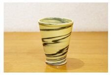 理創夢工房「白土練込みシリーズ／酎ハイカップ」〈カラー：黄〉【22001071】