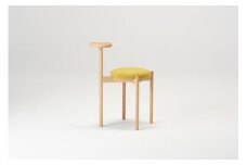 〈大雪木工〉yuk（ユク） スタッキングスツール（布座：ミモザ）◆高島屋選定品◆【99000128】