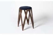 CO･DA･MA High Stool＜ウォールナット＞（NC-010 ネイビー）